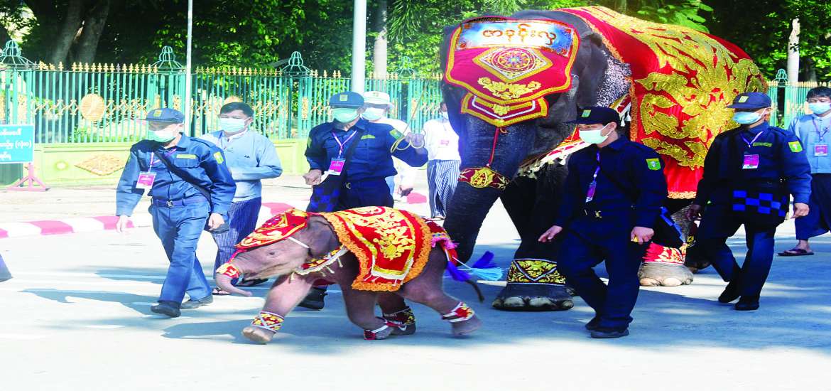 ဆင်ဖြူရတနာဆိုက်ရောက်လာ ဘေးရန်ကင်းရှင်းသာယာခြင်းနှင့် ကောင်းခြင်းစုံစွာ ပြည်မြန်မာ